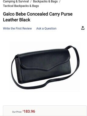 Galco Bebe Conceal Carry Bag NWT